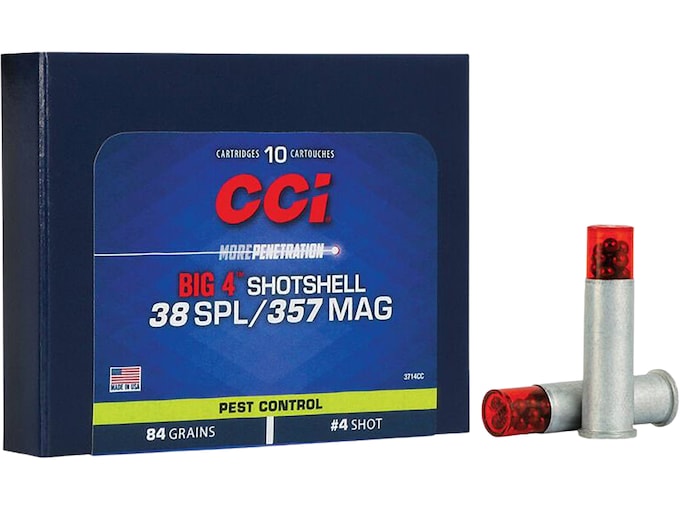 Authentic CCI Big 4 Shotshell 38 Special Ammo 84 Grain Lead Shot 200 rounds