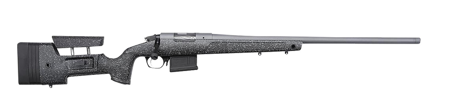 Bergara Rifles BPR20300PRCM Premier HMR Pro 300 PRC 5+1 26″ Threaded Barrel, Tactical Gray Cerakote, Black with Gray Fleck Stock