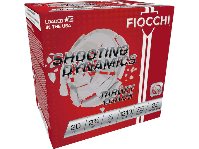 Fiocchi Shooting Dynamics 20 Gauge Ammo 250rounds For Sale