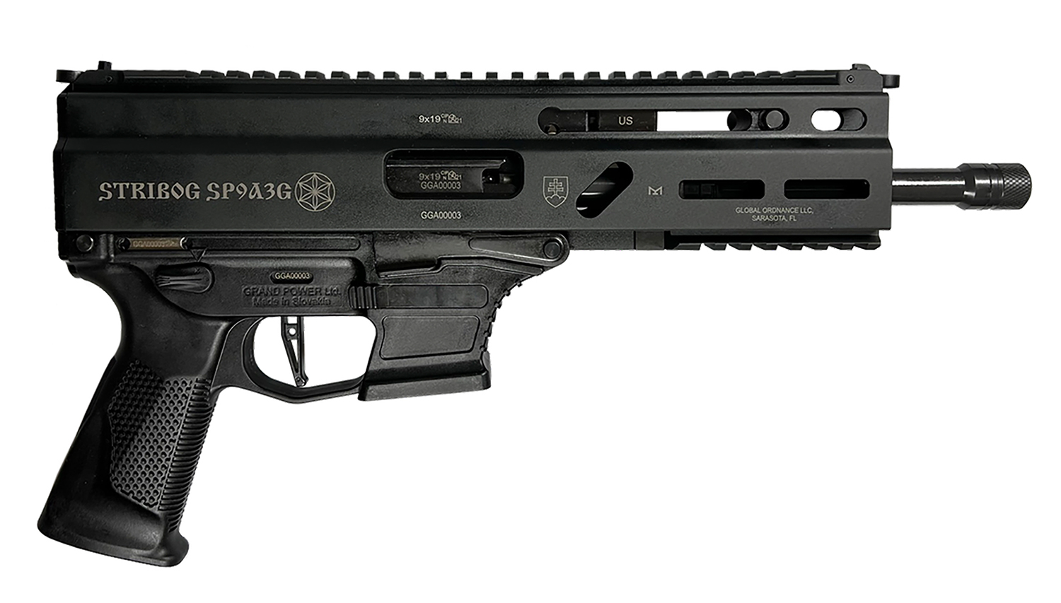 Grand Power Stribog SP9A3G 9mm Semi-Auto Carbine